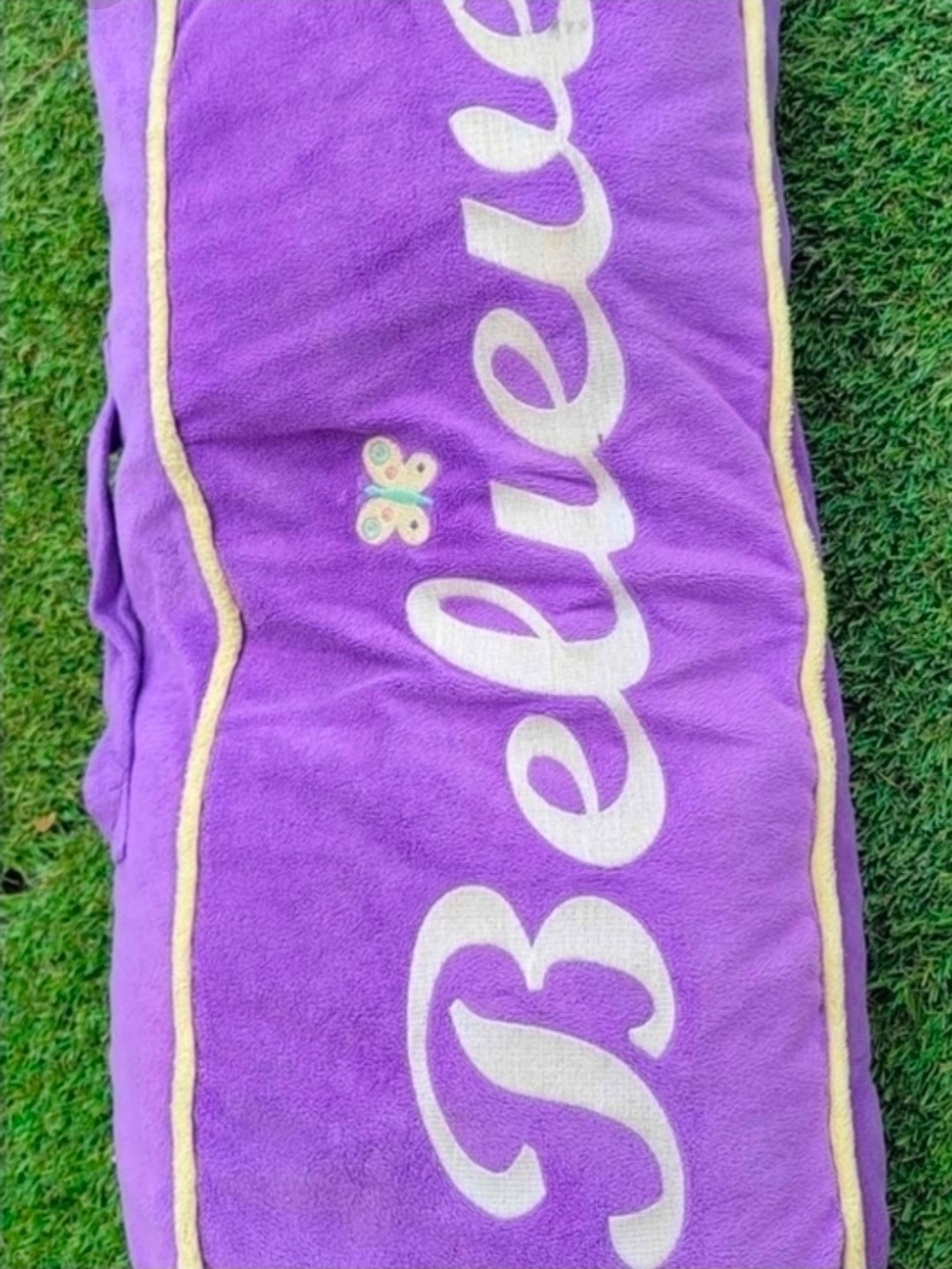 Purple 'Believe' Girls' Bottoms - Kids